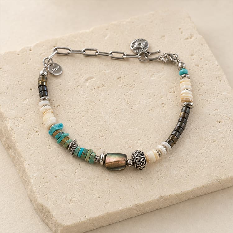 Multicolor Vintage Handcrafted Beaded Bracelet